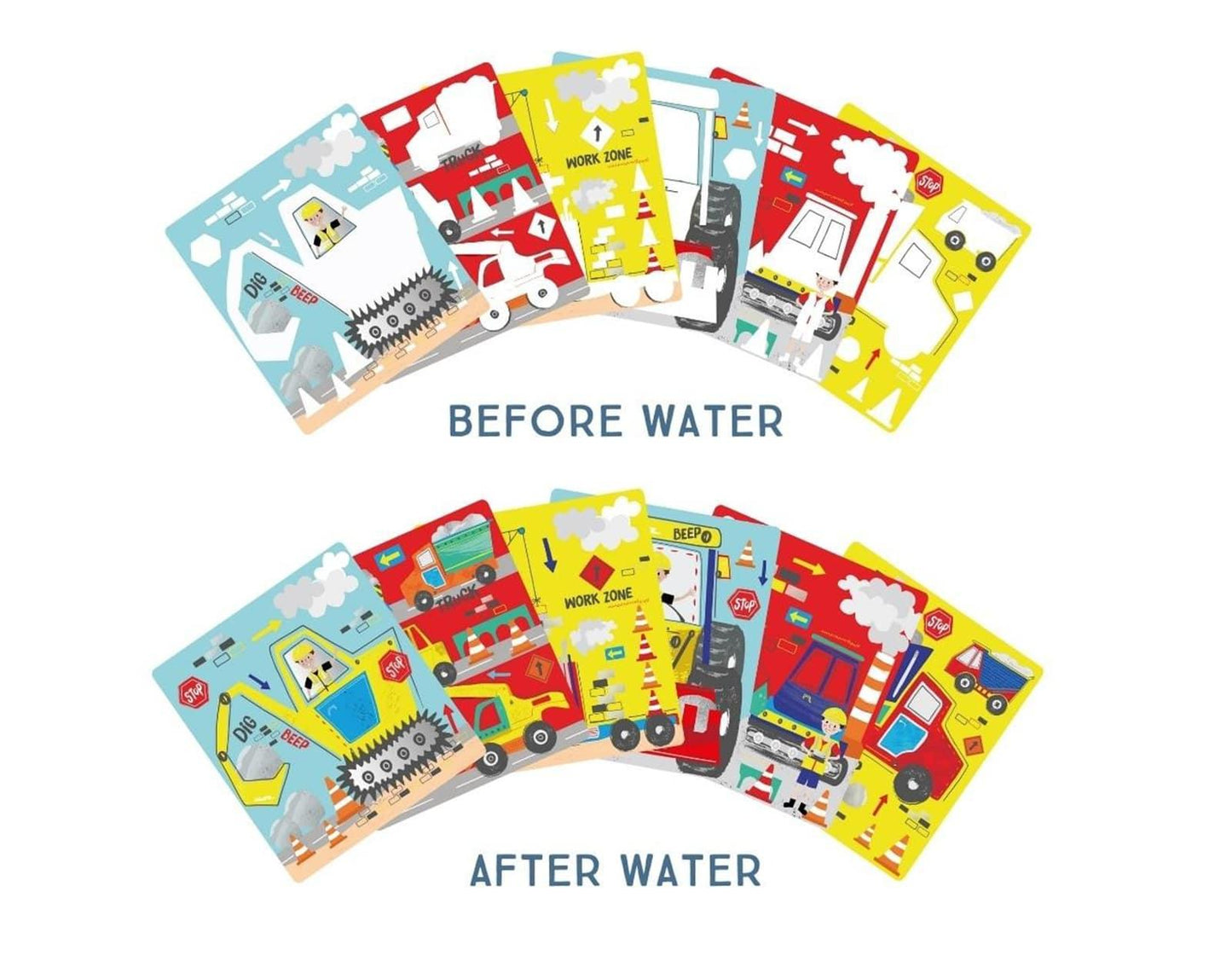 Magic Water Reusable Color-in Pad - Construction