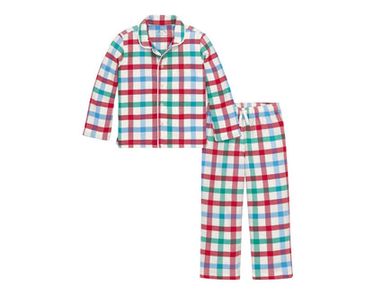 Holiday PJ Set - Peppermint Plaid