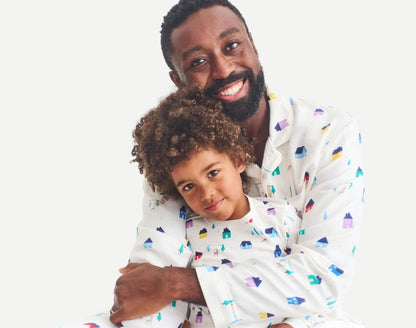 Holiday PJ Set - Rainbow Village